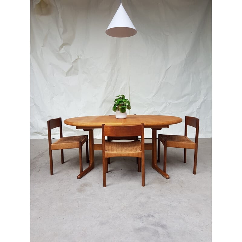 Vintage Danish dining table by Laurits M Larsen from the 80s
