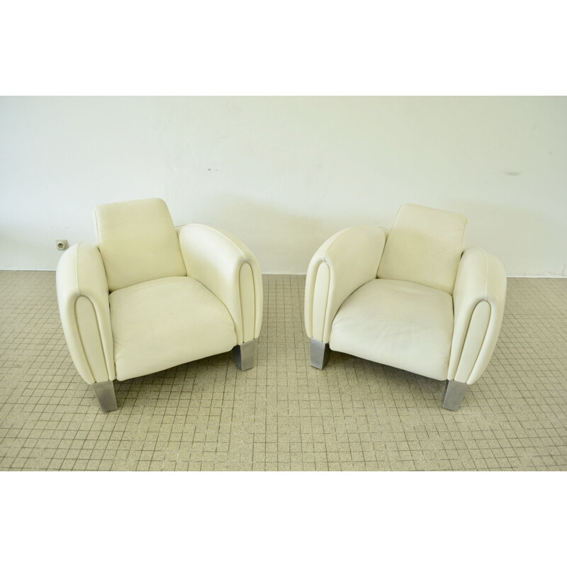 Set of vintage De Sede ds57 Bugatti lounge chairs