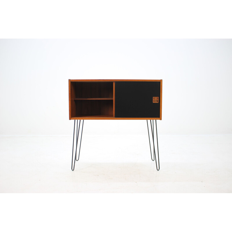 Danish teak cabinet with iron legs