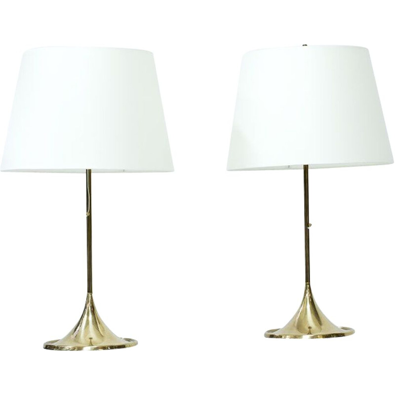 Set of 2 swedish vintage table lamps  by Alf Svensson & Yngvar Sandström for Bergboms,1960