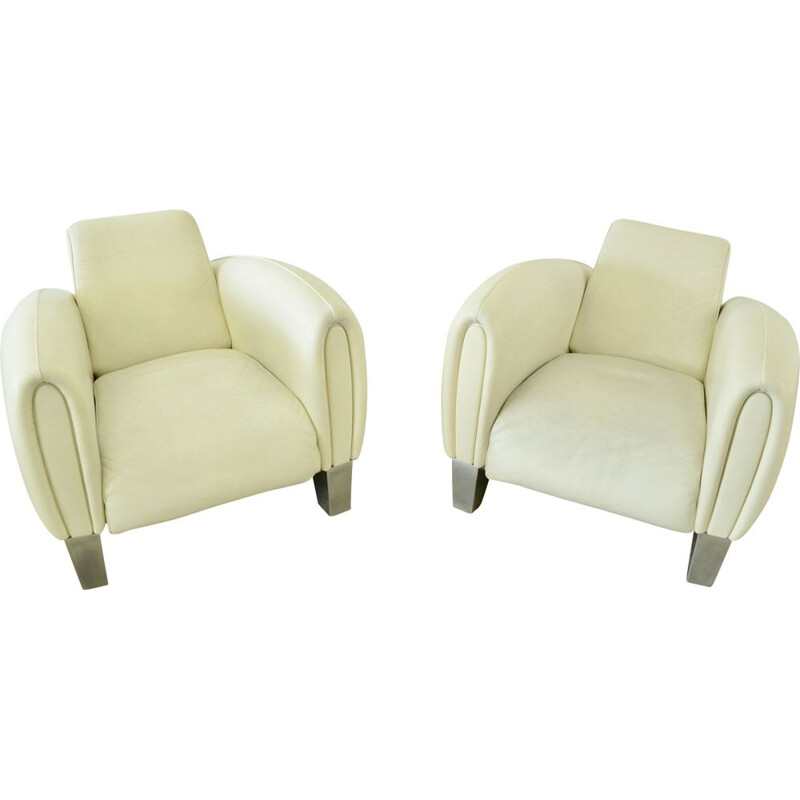 Set of vintage De Sede ds57 Bugatti lounge chairs