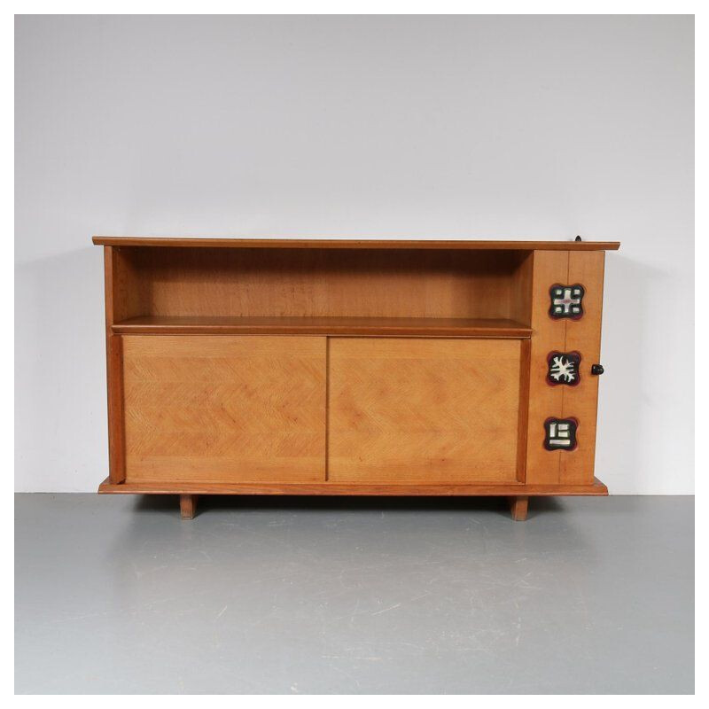 Vintage dressoir Guillerme et Chambron Frankrijk 1950