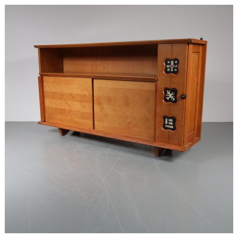 Vintage Sideboard Guillerme et Chambron France 1950