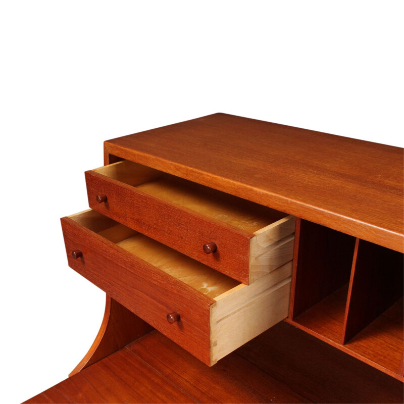 Vintage Danish secretary in teak by Børge Mogensen for Søborg Møbelfabrik,1960