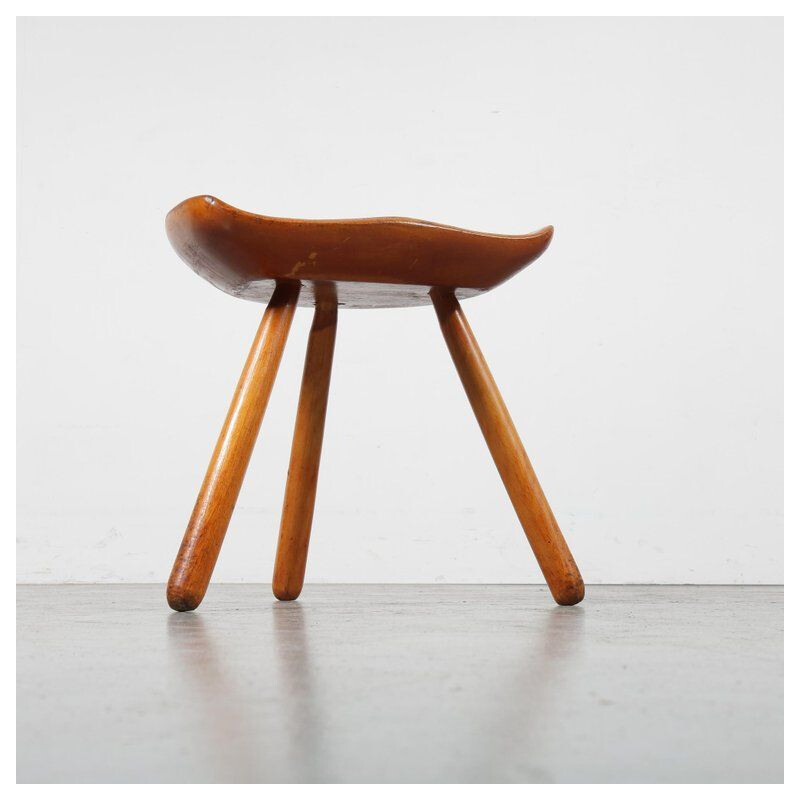 Vintage stool by Arne Hovmand Olsen, Denmark, 1950