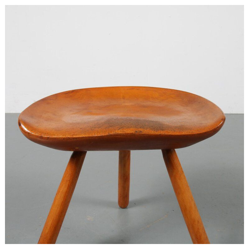 Vintage stool by Arne Hovmand Olsen, Denmark, 1950