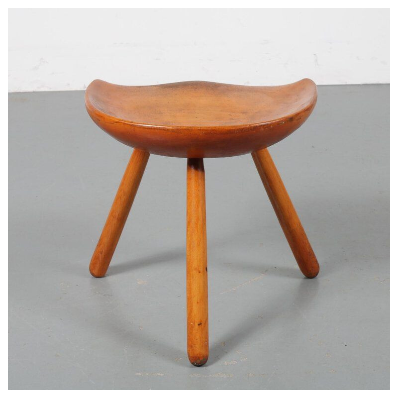 Vintage stool by Arne Hovmand Olsen, Denmark, 1950