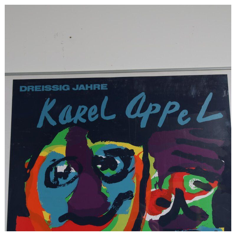 Serigrafía vintage de Karel Appel para el Rheinisches Landesmuseum Bonn, 1979