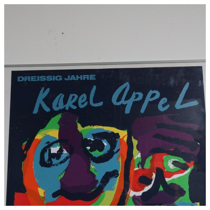 Vintage silkscreen de Karel Appel para o Rheinisches Landesmuseum Bonn, 1979