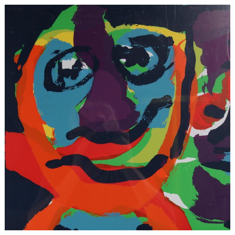 Vintage screen print by Karel Appel for the Rheinisches Landesmuseum Bonn, 1979