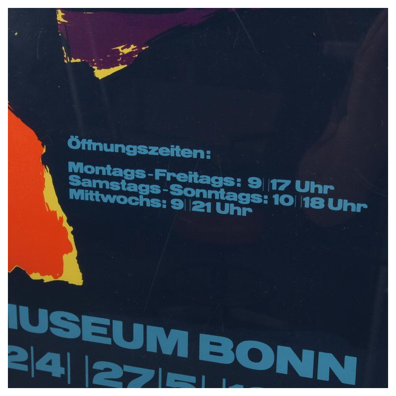 Vintage screen print by Karel Appel for the Rheinisches Landesmuseum Bonn, 1979