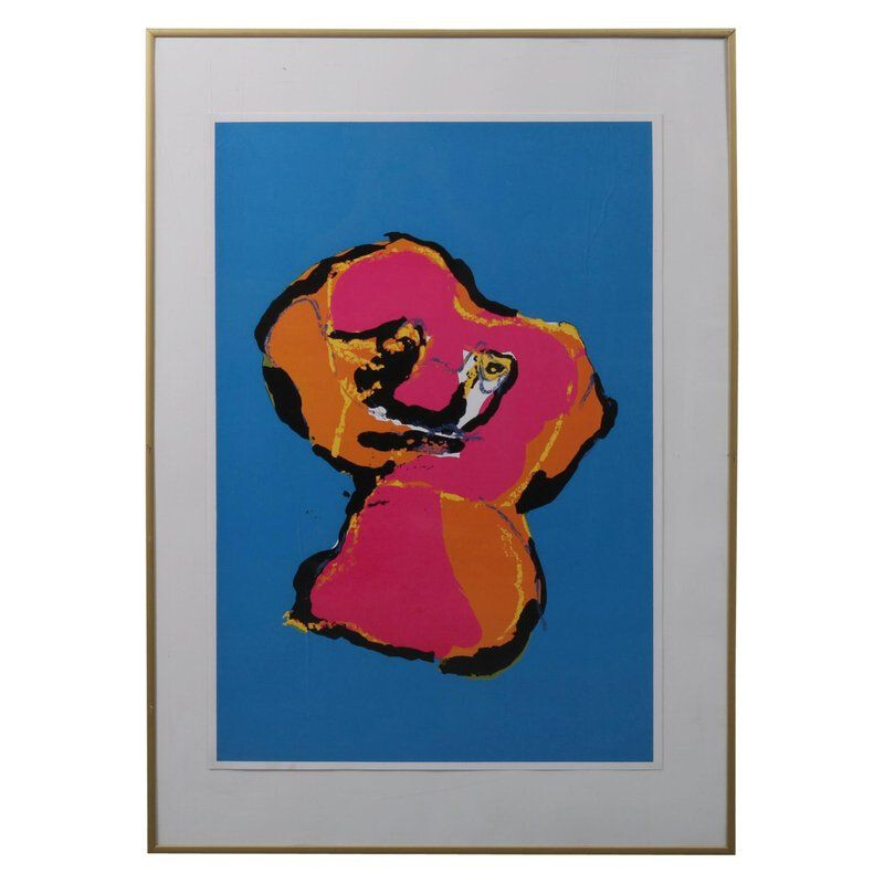 Serigrafia Vintage cor animal num estilo icónico por karel appel 'Animal', 1970