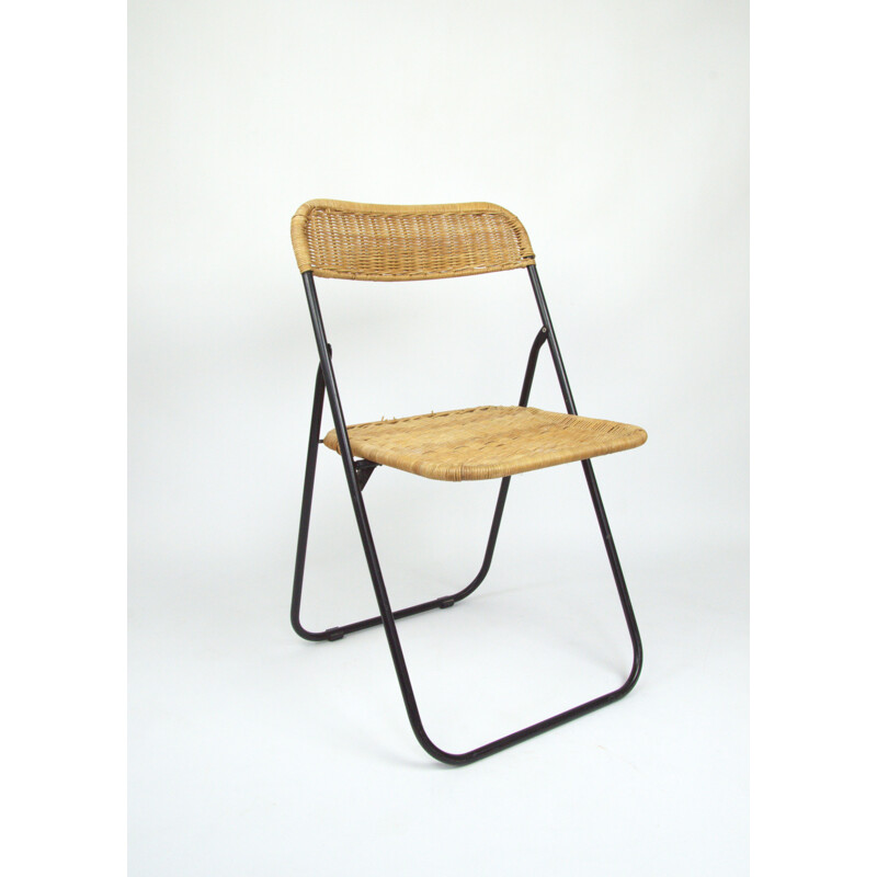 Cadeira de vime Vintage, 1970