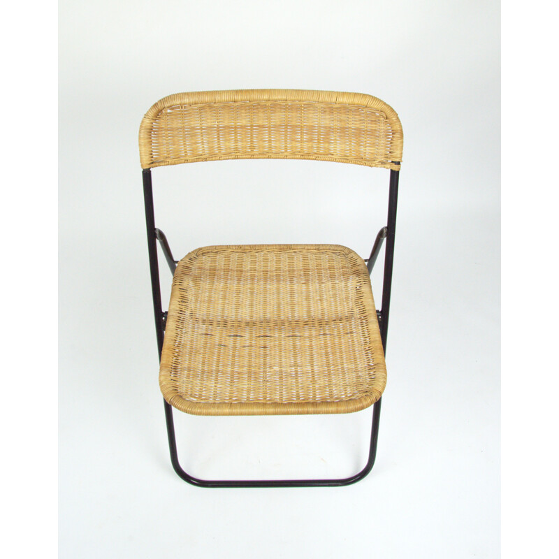 Cadeira de vime Vintage, 1970