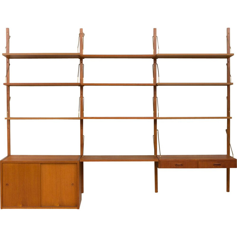 Vintage wall unit with a desk system by Poul Cadovius,1960