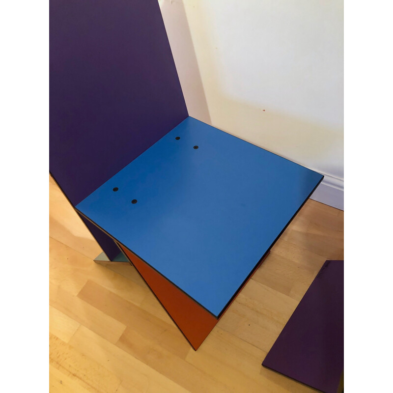 Suite de 2 chaises vintage multicolores Vilbert par Verner Panton pour Ikea