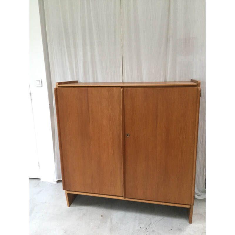 Arhec sideboard in oakwood, Marcel GASCOIN - 1950s