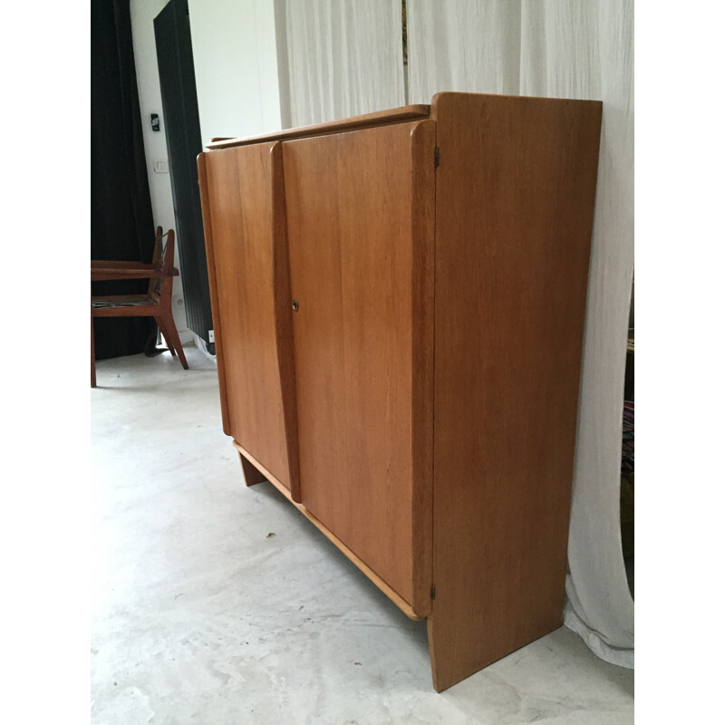 Arhec sideboard in oakwood, Marcel GASCOIN - 1950s