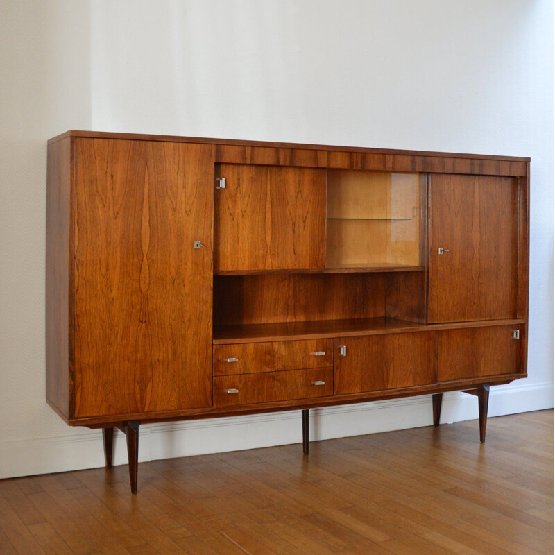 Vintage sideboard in rosewood by Oswald Vermaercke for V-Form 1960s