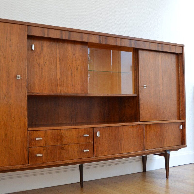 Vintage sideboard in rosewood by Oswald Vermaercke for V-Form 1960s