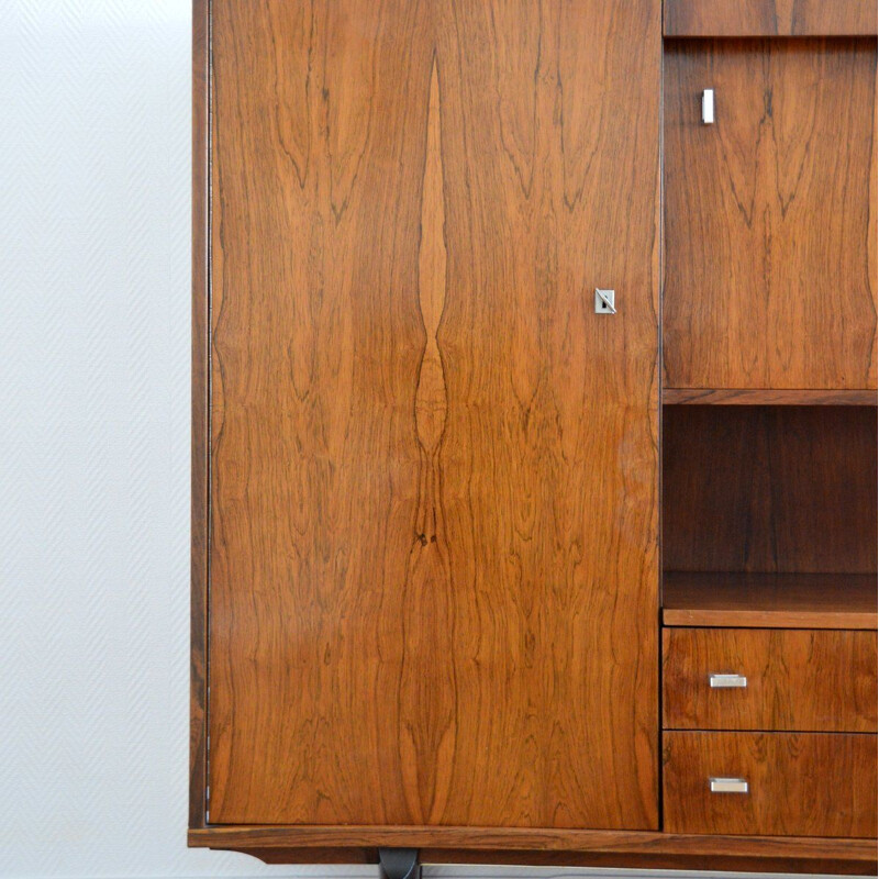 Vintage sideboard in rosewood by Oswald Vermaercke for V-Form 1960s