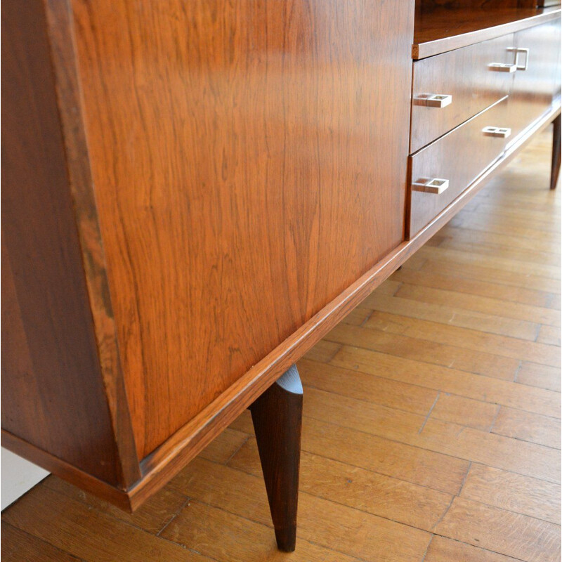 Vintage sideboard in rosewood by Oswald Vermaercke for V-Form 1960s