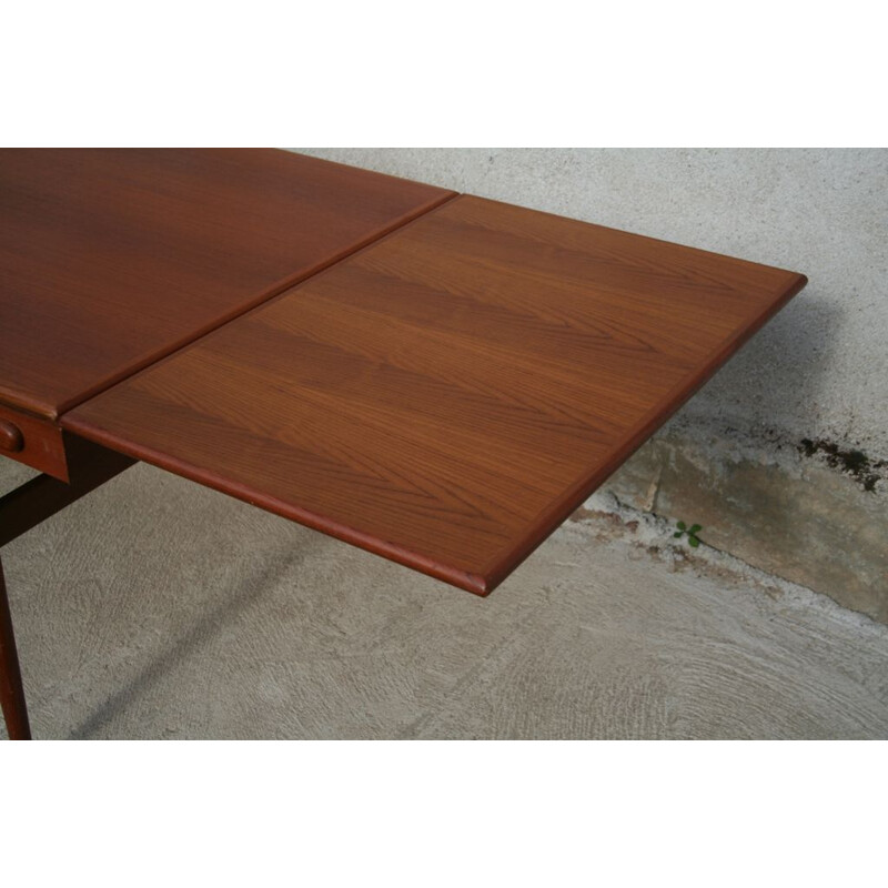 Vintage danish table for Ivan Gern in teak 1960