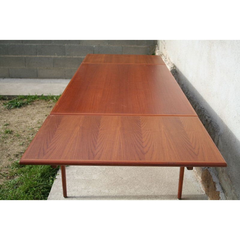 Vintage danish table for Ivan Gern in teak 1960