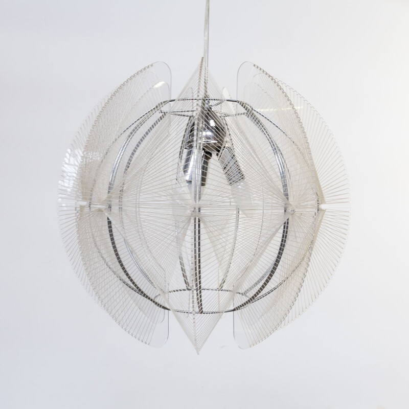Vintage hanging lamp Paul Secon for Sompex 1960s