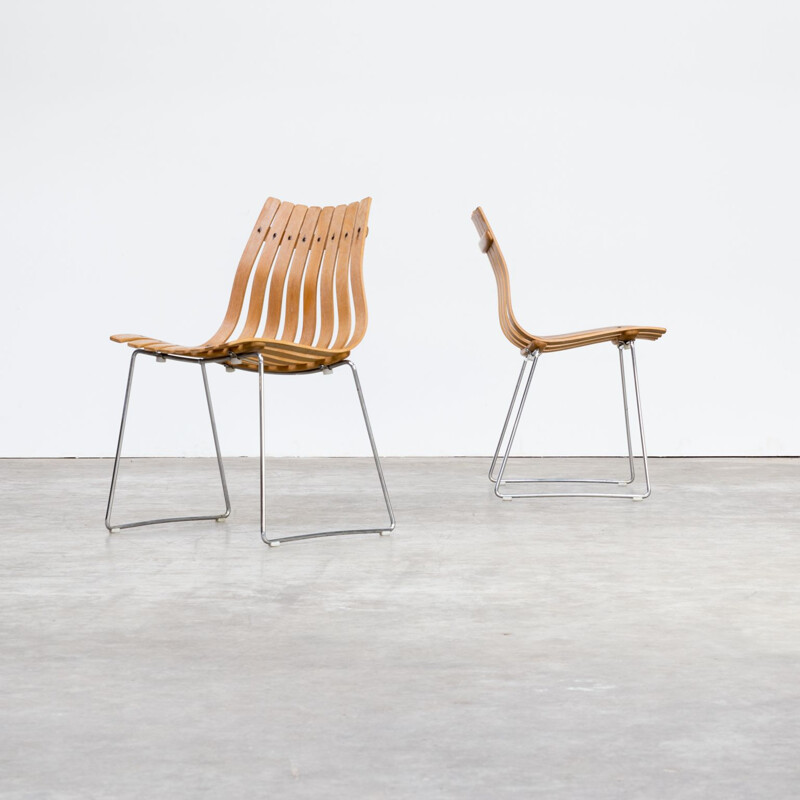 Set of 2 vintage chairs Scandia by Hans Brattrud for Hove Möbler 1950s