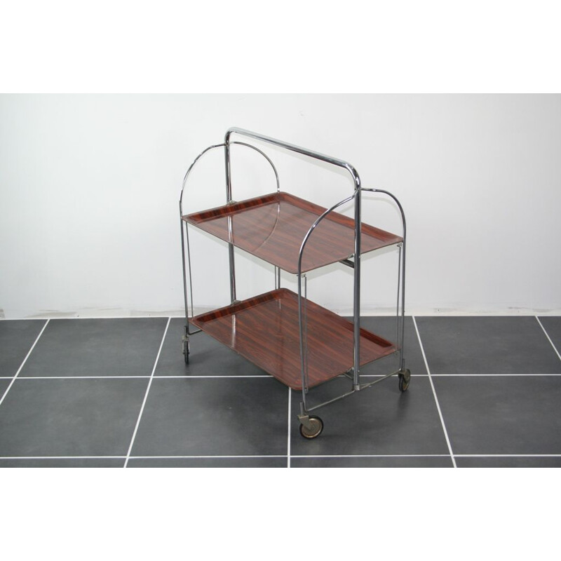 Vintage folding trolley in steel