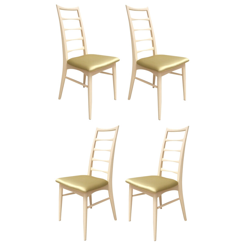 4 chaises à repas, Niels KOEFOEDS - années 50