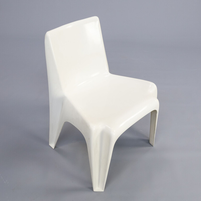 Pair of white BA1171 chairs by Helmut Bätzner