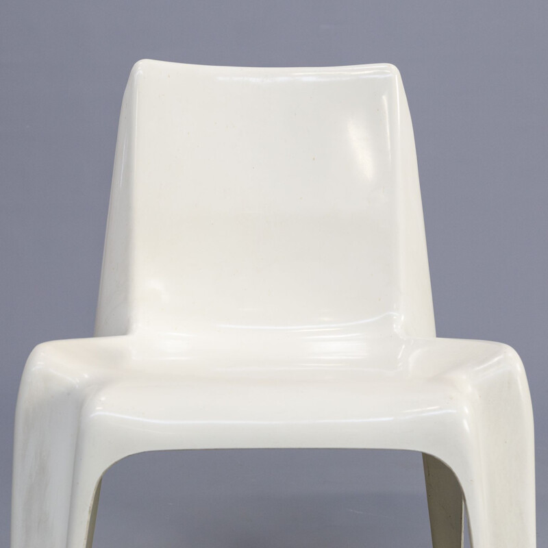 Pair of white BA1171 chairs by Helmut Bätzner