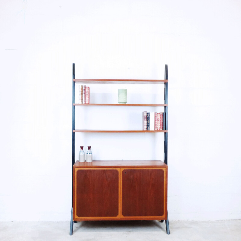 Vintage Scandinavian teak bookcase