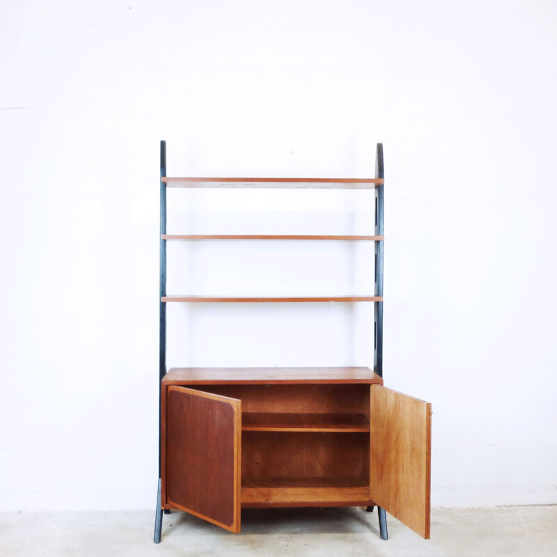 Vintage Scandinavian teak bookcase