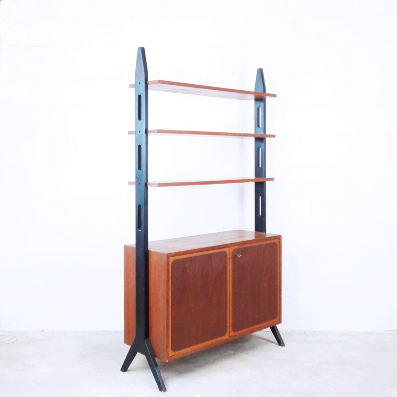 Vintage Scandinavian teak bookcase