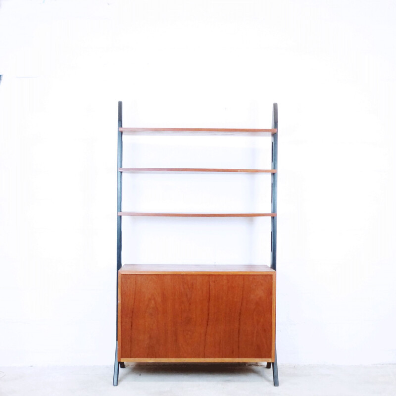 Vintage Scandinavian teak bookcase