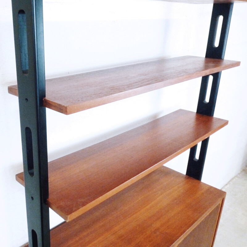 Vintage Scandinavian teak bookcase