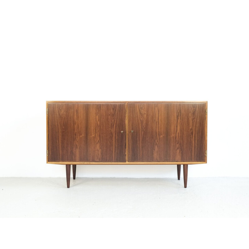 Vintage sideboard with 2 doors in rosewood by Hundevad 1960s