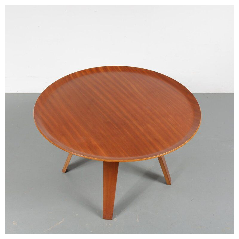 Tavolino vintage in teak di Cor alons per De Boer Gouda, Paesi Bassi 1950