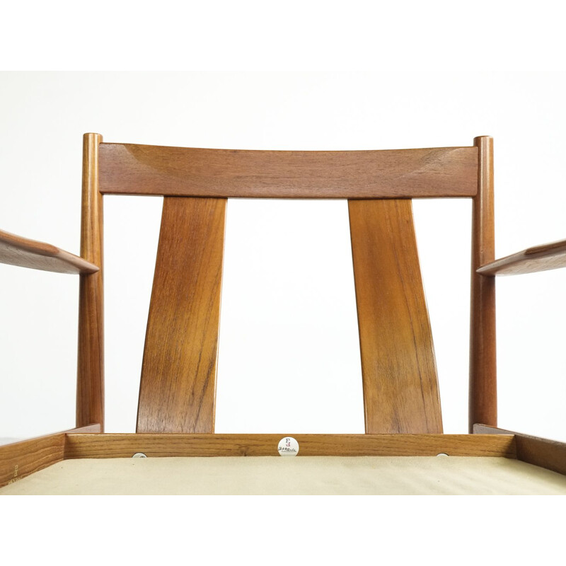 Vintage armchair in teak by Grete Jalk for France and Son 1960s