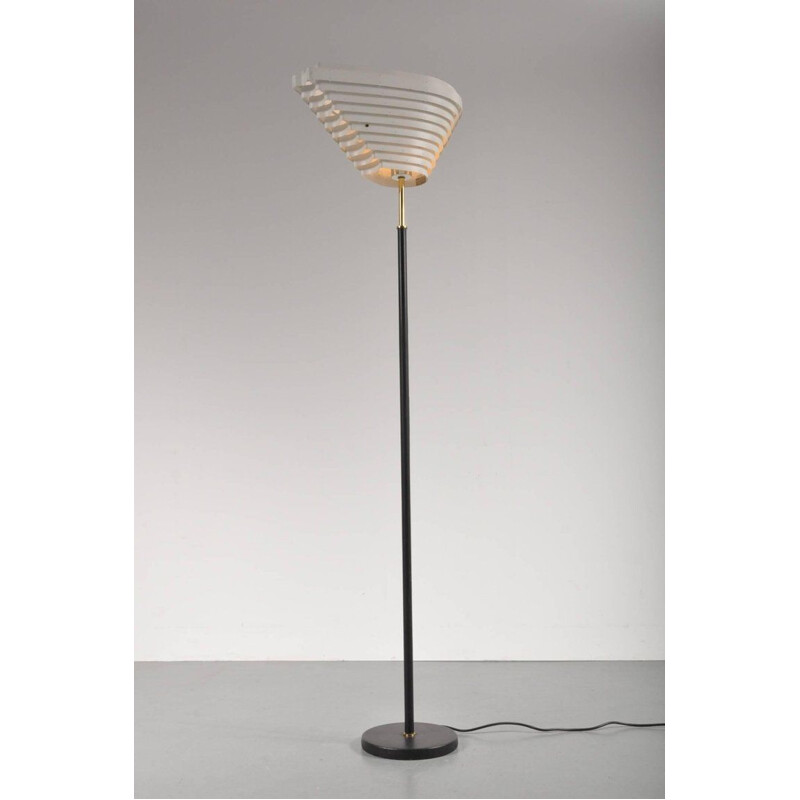 Vintage Floor Lamp by Alvar Aalto for Valaistustyö 1956 Finland