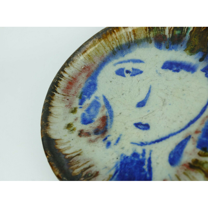 Vintage Bowl Dish in ceramic by Lluis Castaldo Majorca