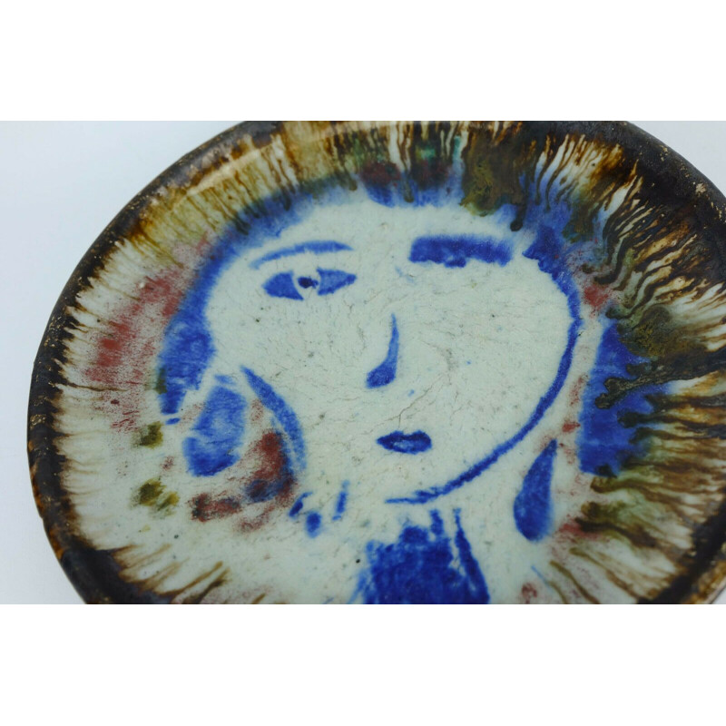 Vintage Bowl Dish in ceramic by Lluis Castaldo Majorca