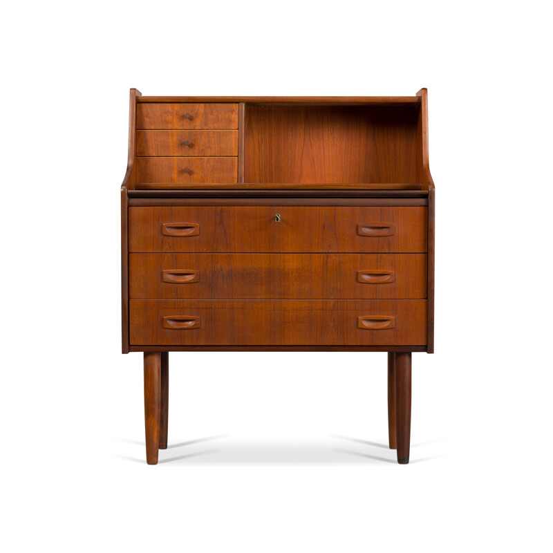 Vintage Danish secretary in teak