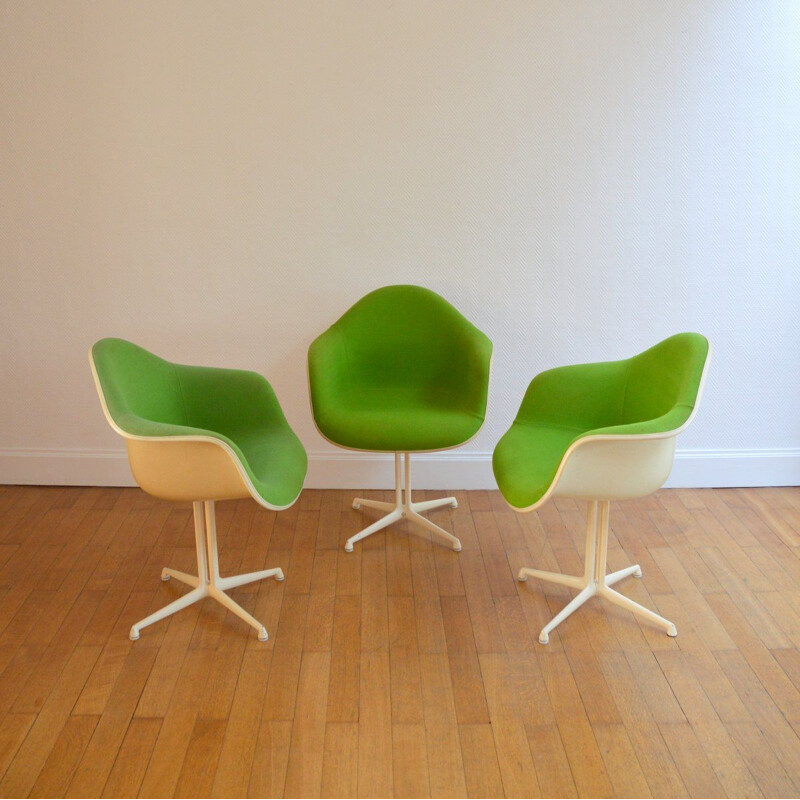 Set of 3 "La Fonda" armchairs by Eames for Herman Miller