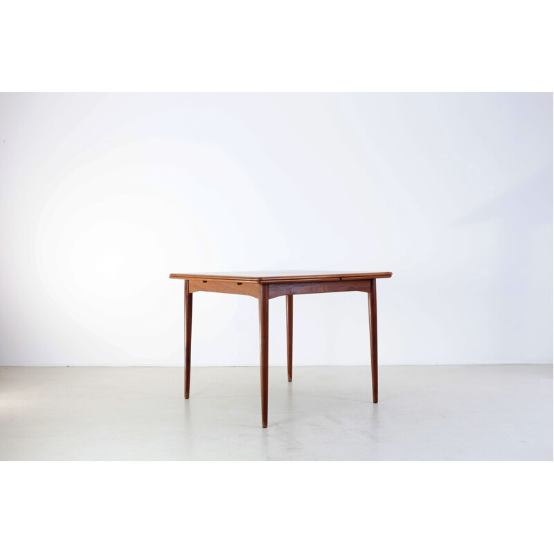 Scandinavian extendable teak table