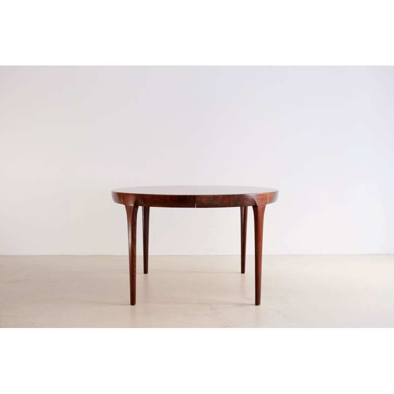 Rosewood round table by Ib Kofod-Larsen