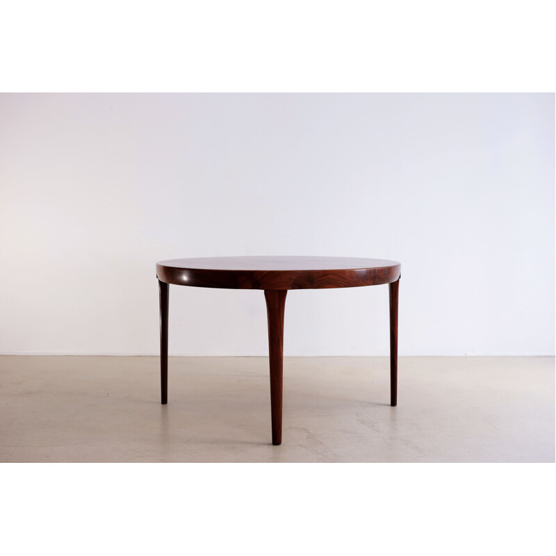 Rosewood round table by Ib Kofod-Larsen